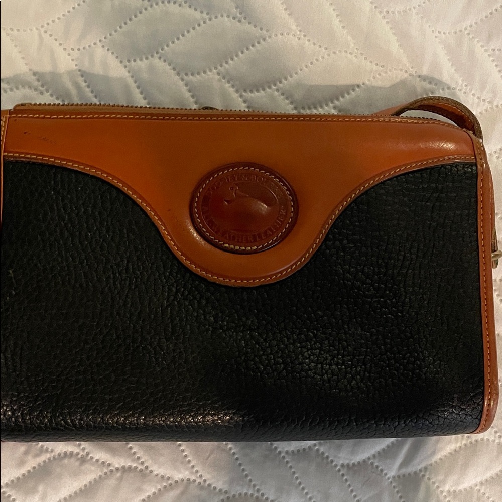 Dooney & Bourke Black and Tan Belt Bag